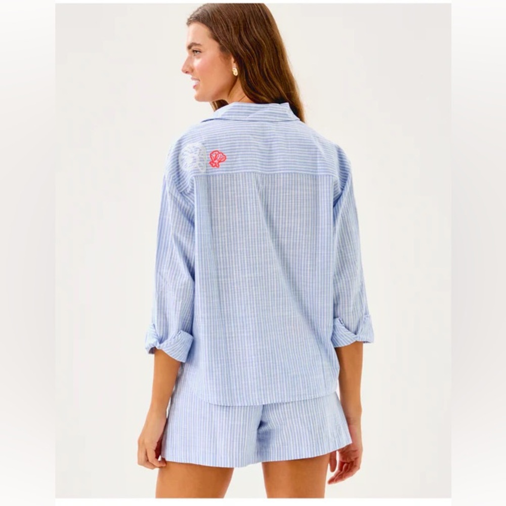 NWT LILLY PULITZER Bondi Button Down Shirt - Picture 4 of 5